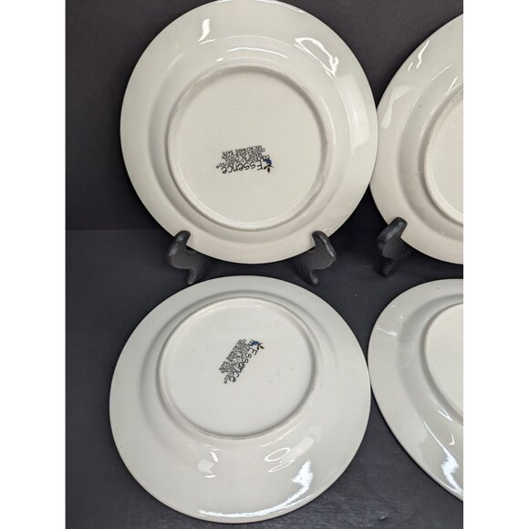 Tabletops Unlimited Stoneware Essence Fruit Pattern 7 1/2" Bread Plate Set of 4 - Picture 8 of 11